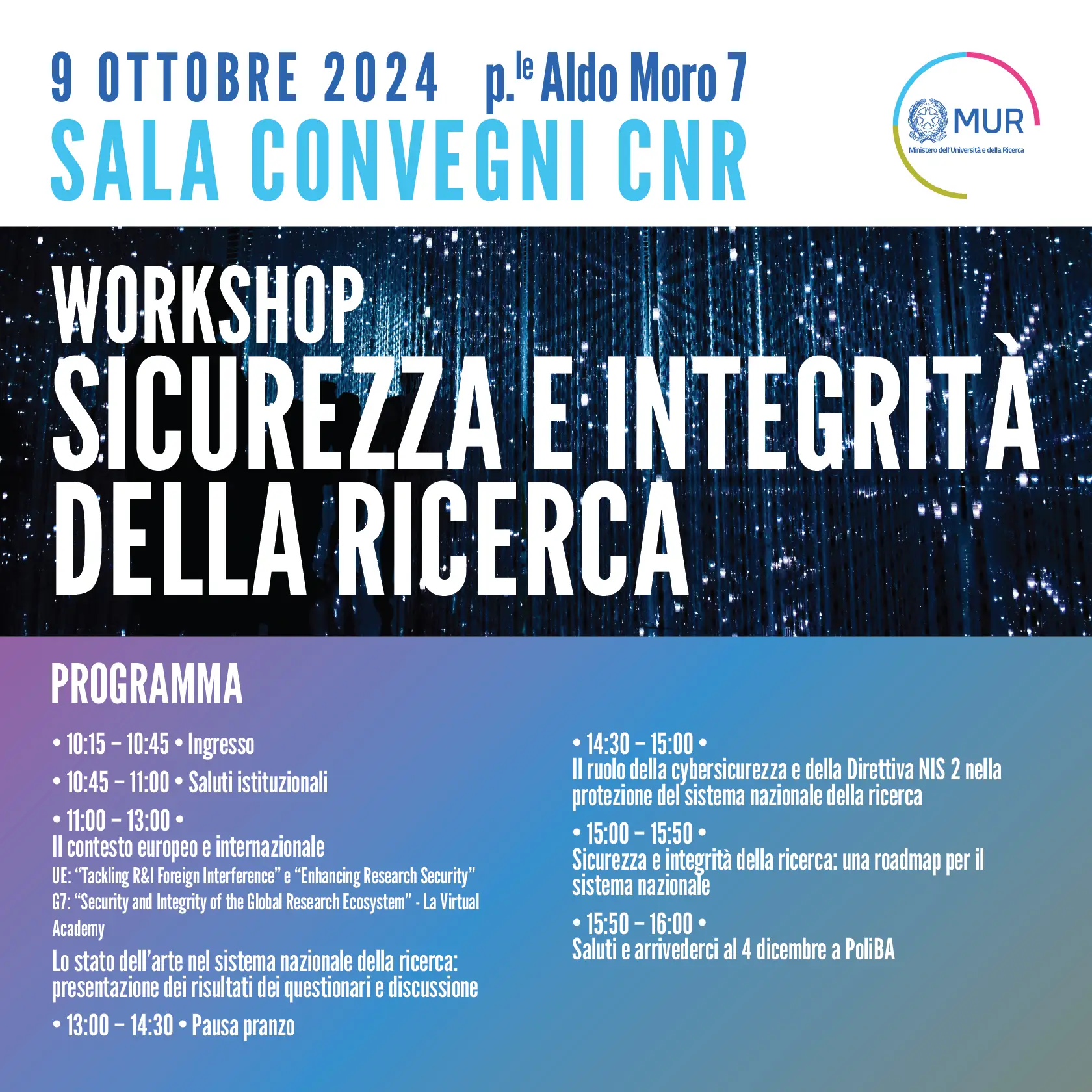 Workshop Roma - "Sicurezza e integrità della ricerca"